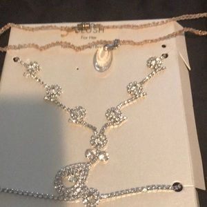 Earrings,purse and necklace